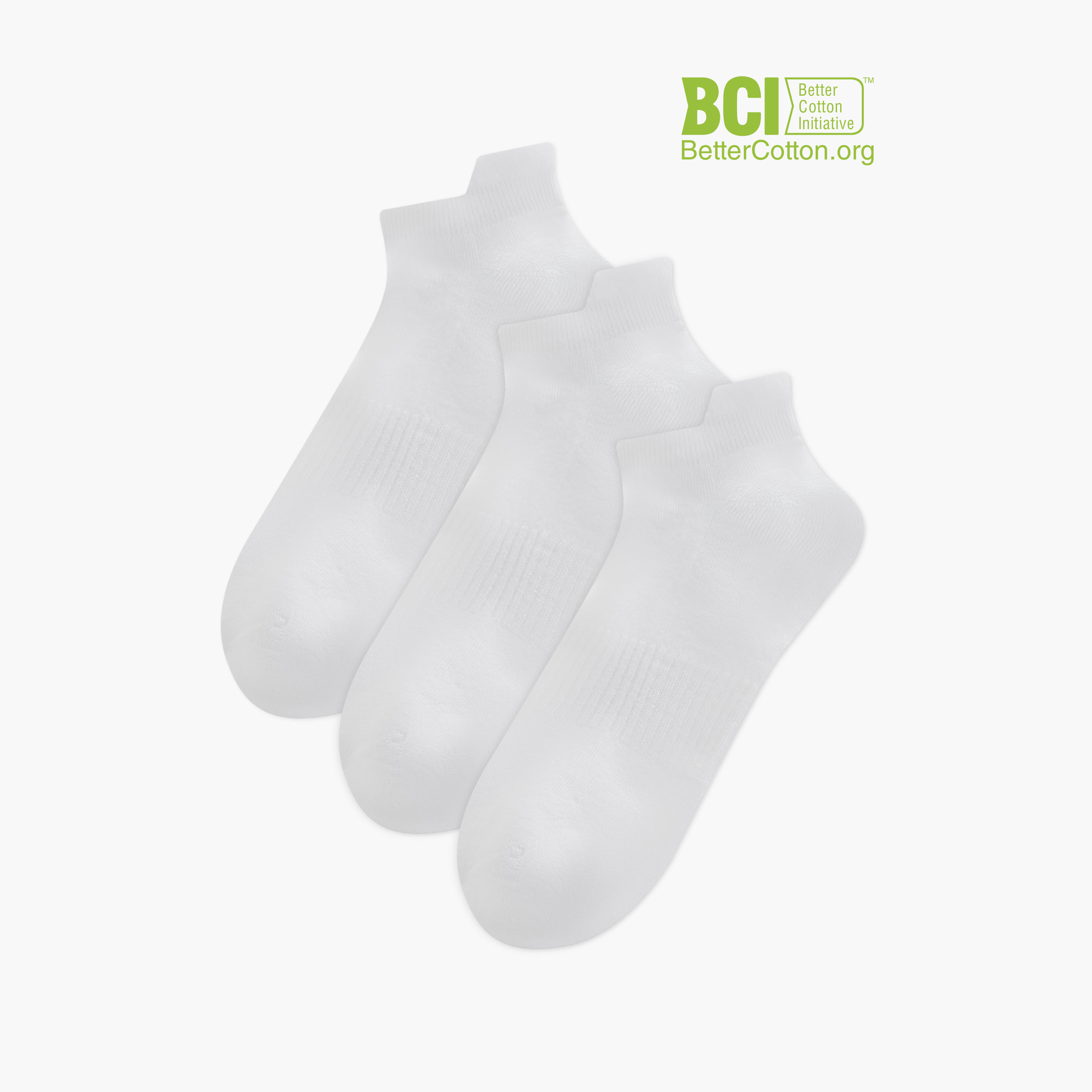 Dash Textured Ankle Length Cushioned Sports Socks - Set of 3-men-socks-image-1