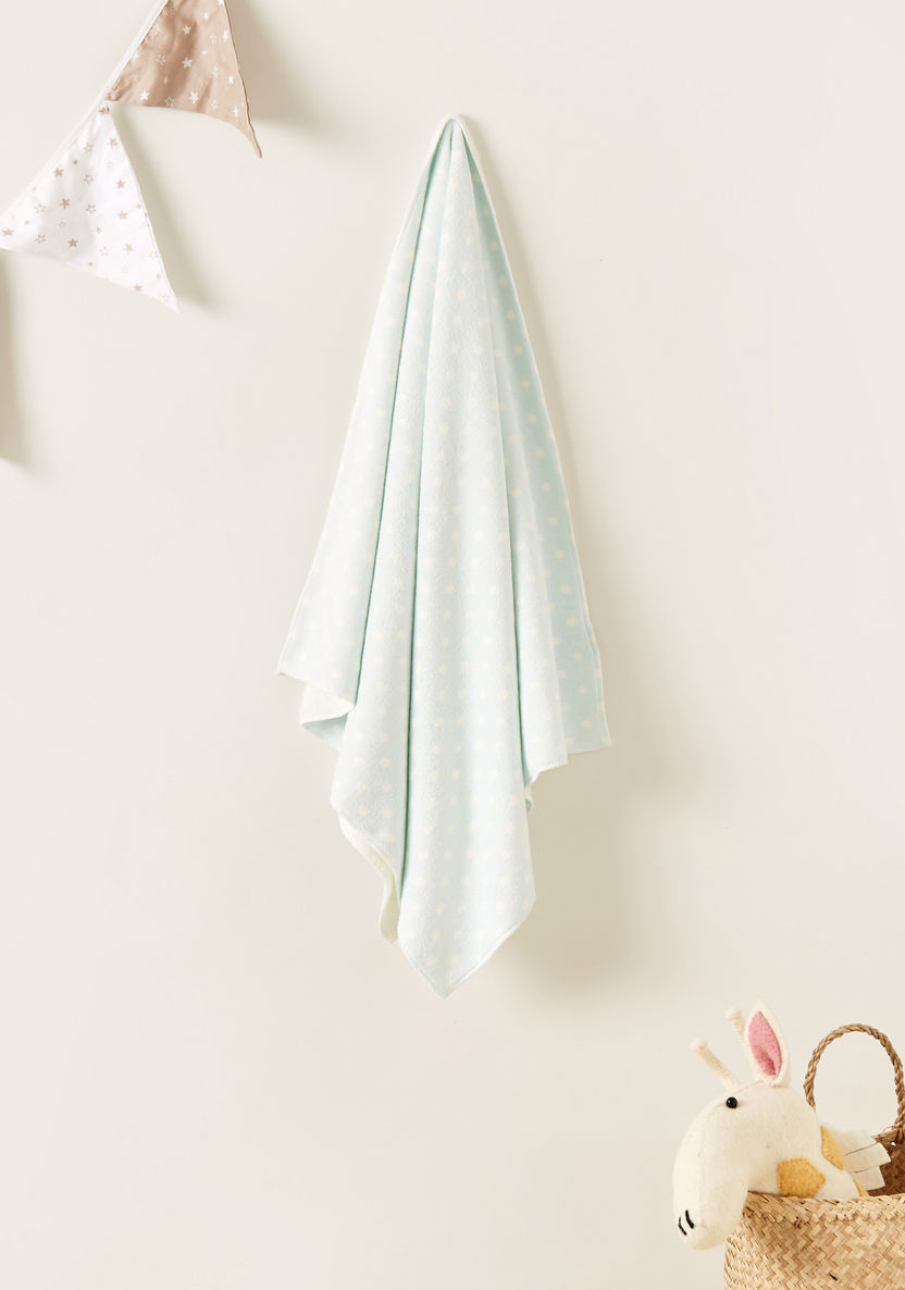 Giggles All-Over Polka Dot Print Larget Towel - 60 x 120 cms-Towels and Flannels-image-0