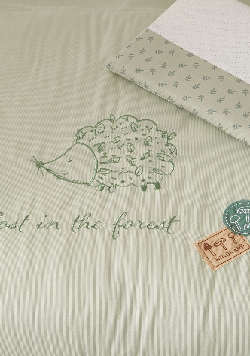Giggles Forest Friends Graphic Print 3-Piece Bedding Set-Baby Bedding-image-4