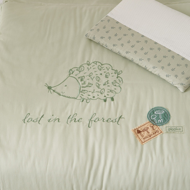 Giggles Forest Friends Graphic Print 3-Piece Bedding Set