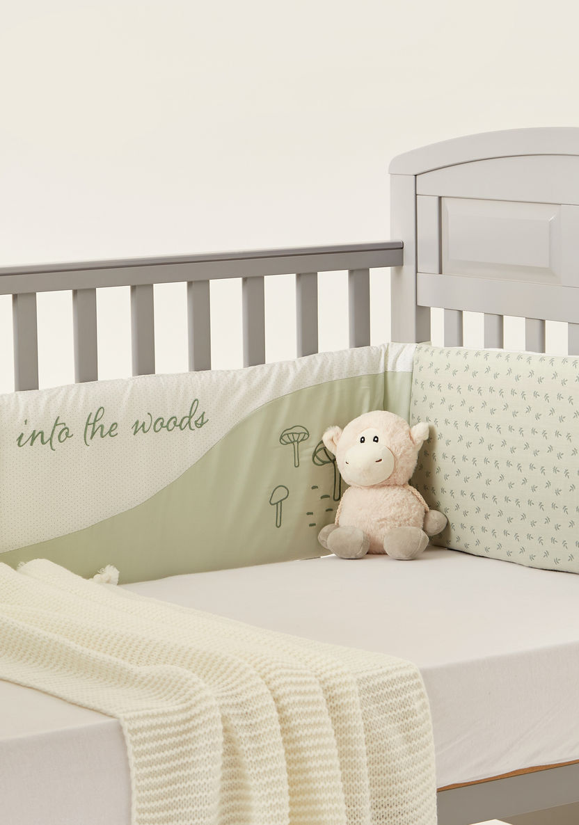 Giggles Printed Cot Bumper-Baby Bedding-image-0