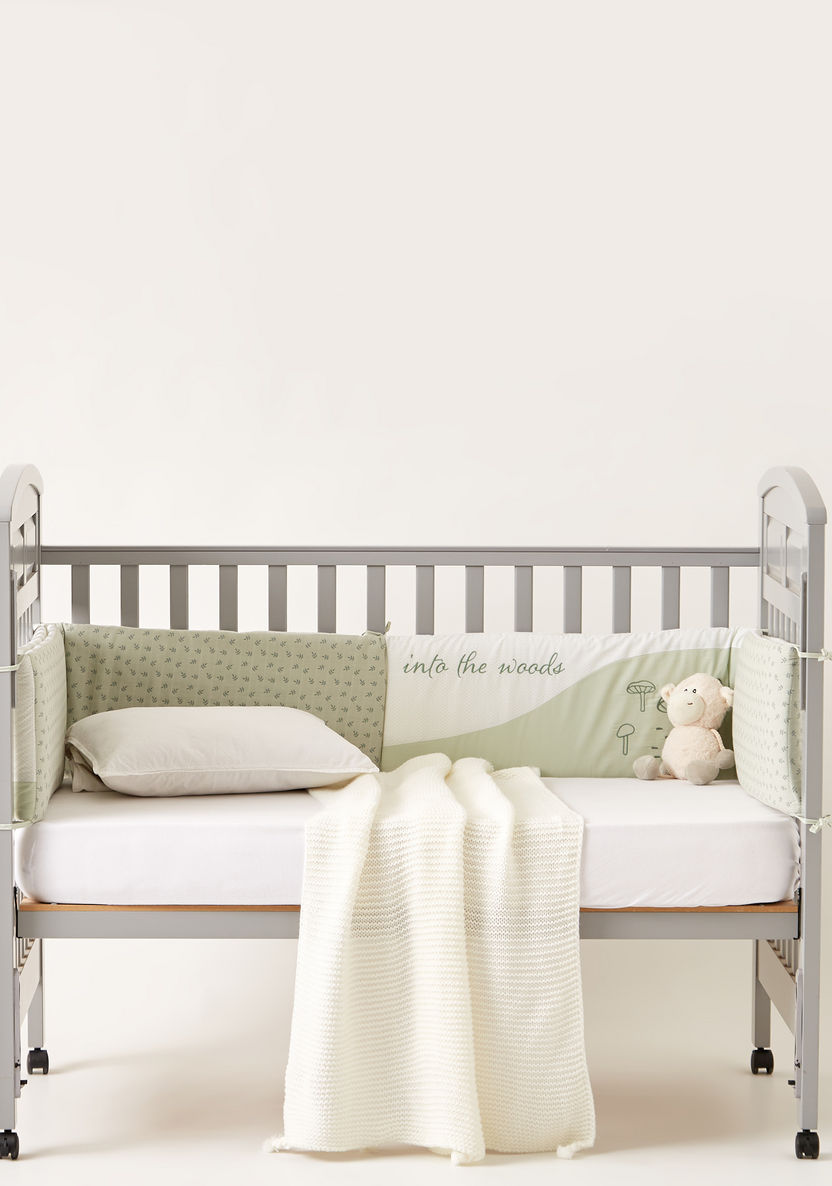 Giggles Printed Cot Bumper-Baby Bedding-image-5