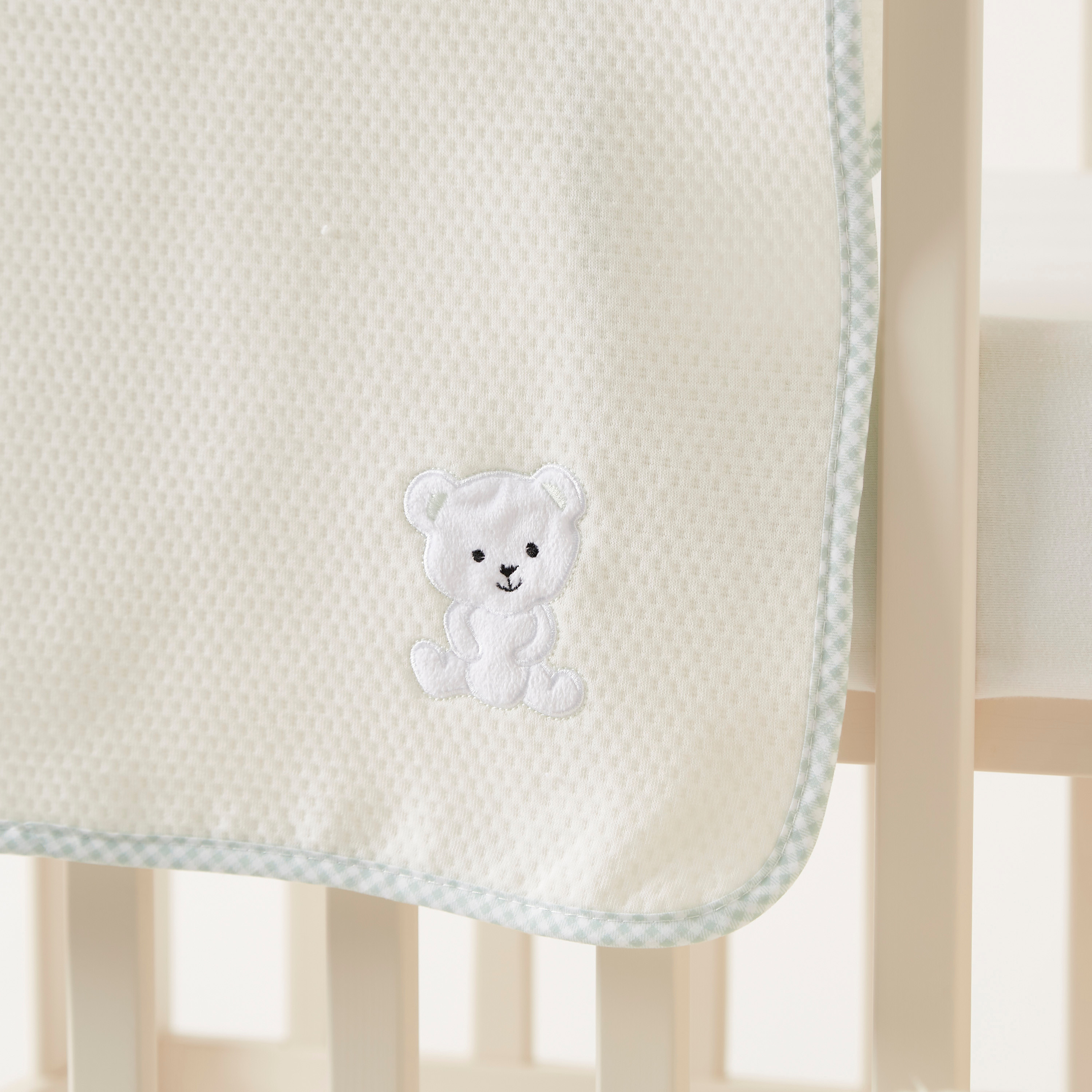 Juniors Embroidered Waffle Blanket - 75x80 cms-baby-nursery-blanketsandswaddles-blanketsandquilts-image-2