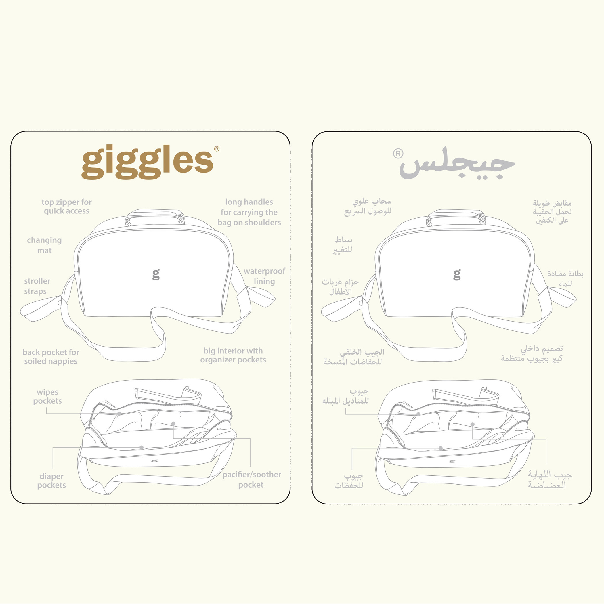 Giggles Forest Friends Printed Diaper Bag with Embroidered Detail-baby-gear-diaperbags-image-8
