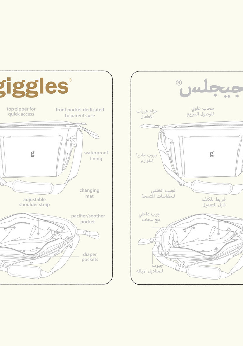 Giggles Starry Night Diaper Bag-Diaper Bags-image-6