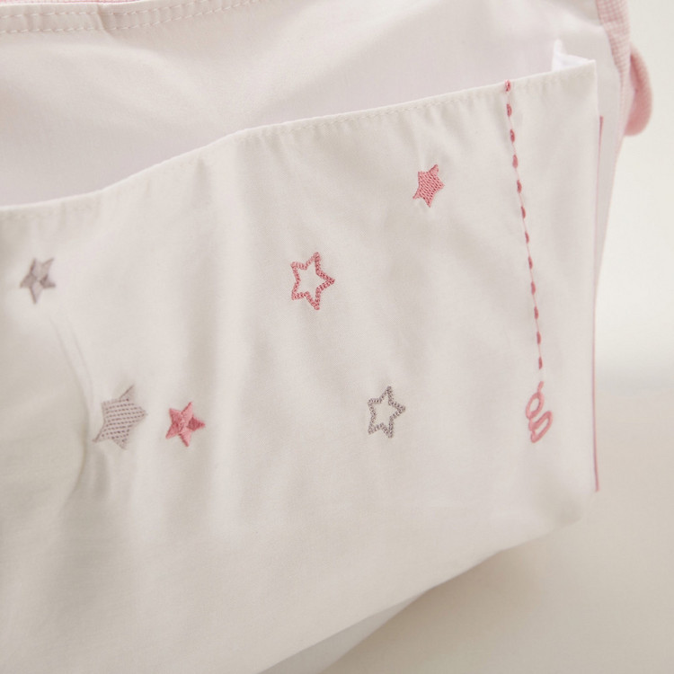 Giggles Star Print Diaper with Snap Closure