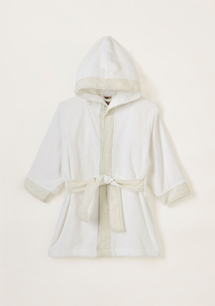 Giggles Printed Bathrobe with Long Sleeves and Hood-Towels and Flannels-image-0