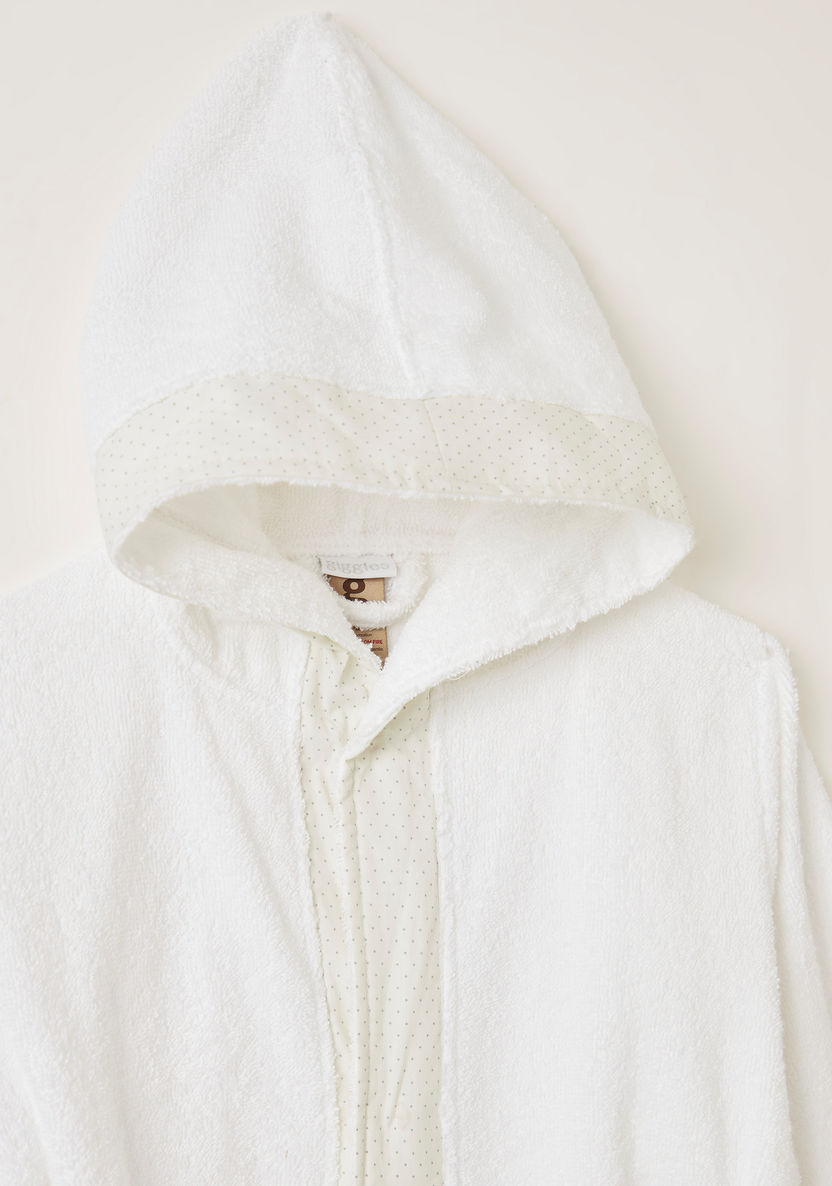 Giggles Printed Bathrobe with Long Sleeves and Hood-Towels and Flannels-image-1