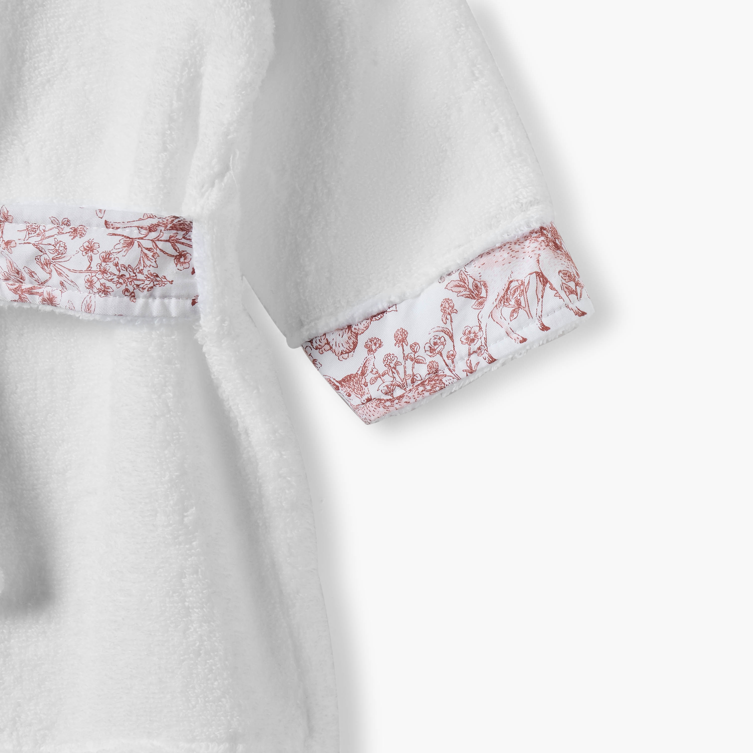 Giggles Panelled Hooded Bathrobe with Tie-Up Belt-baby-bathandcare-towels-image-5