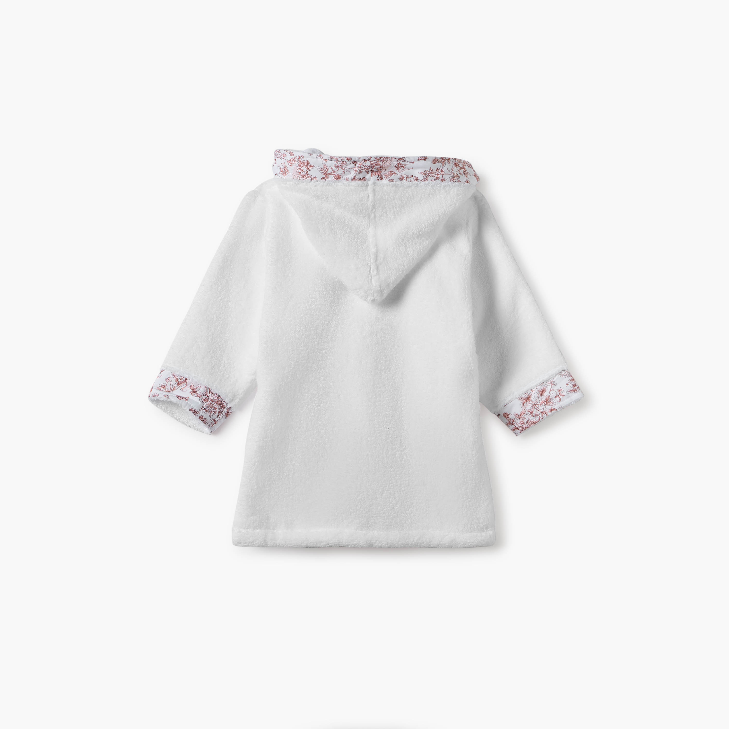 Giggles Panelled Hooded Bathrobe with Tie-Up Belt-baby-bathandcare-towels-image-2