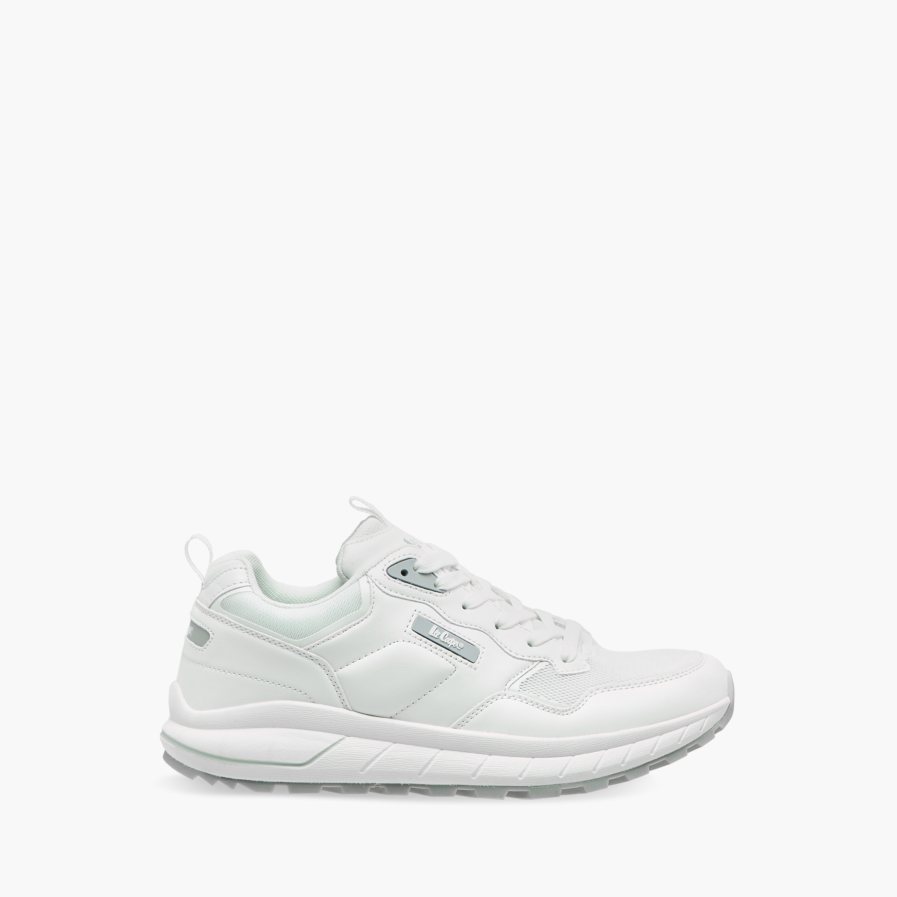 Lee Cooper Men's Panelled Lace-Up Low Ankle Sneakers with Pull Tabs-men-shoes-sneakers-image-3