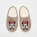 Disney Minnie Mouse Embroidered Slip-On Bedroom Slippers-Women%27s Bedroom Slippers-thumbnailMobile-0
