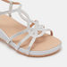 Embellished Strap Sandals with Buckle Closure and Flatform Heels-Women%27s Heel Sandals-thumbnail-3