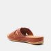 Textured Open Toe Slide Sandals-Women%27s Flat Sandals-thumbnail-2