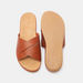 Textured Open Toe Slide Sandals-Women%27s Flat Sandals-thumbnail-4