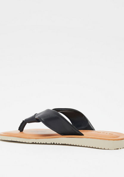 Le Confort Solid Slip-On Thong Sandals-Women%27s Flat Sandals-image-2