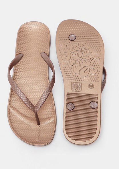 Textured Thong Slippers-Women%27s Flip Flops & Beach Slippers-image-5