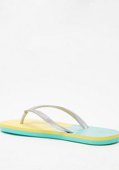 Printed Slip-On Thong Slippers-Women%27s Flip Flops & Beach Slippers-image-2