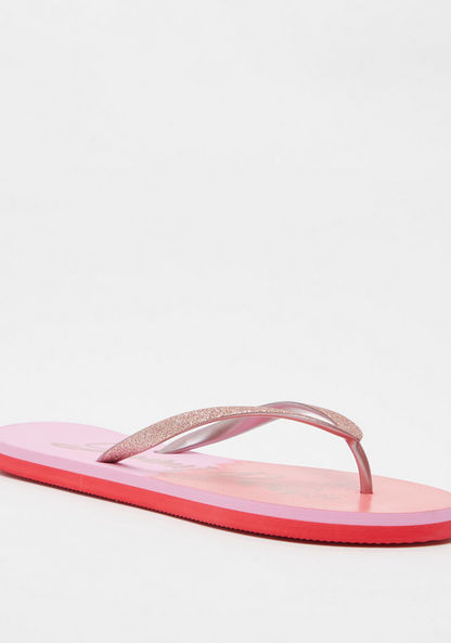 Printed Slip-On Thong Slippers-Women%27s Flip Flops & Beach Slippers-image-1