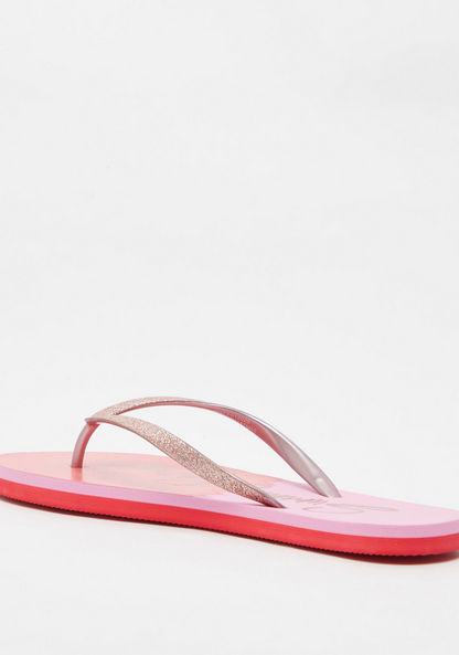 Printed Slip-On Thong Slippers-Women%27s Flip Flops & Beach Slippers-image-2