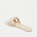 Pearl Embellished Slip-On Sandals-Women%27s Flat Sandals-thumbnailMobile-2