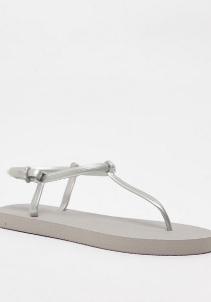 Textured Slip-On Thong Sandals-Women%27s Flip Flops & Beach Slippers-image-2