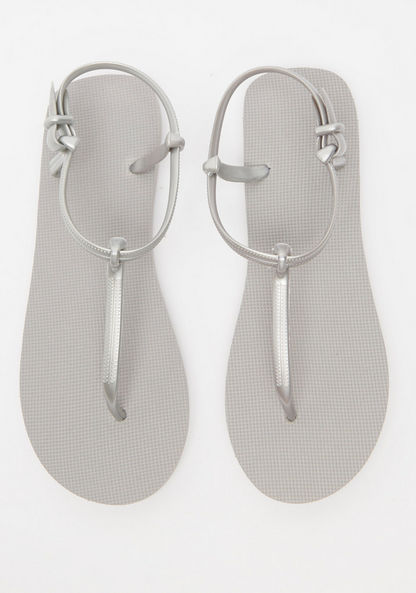 Textured Slip-On Thong Sandals-Women%27s Flip Flops & Beach Slippers-image-0