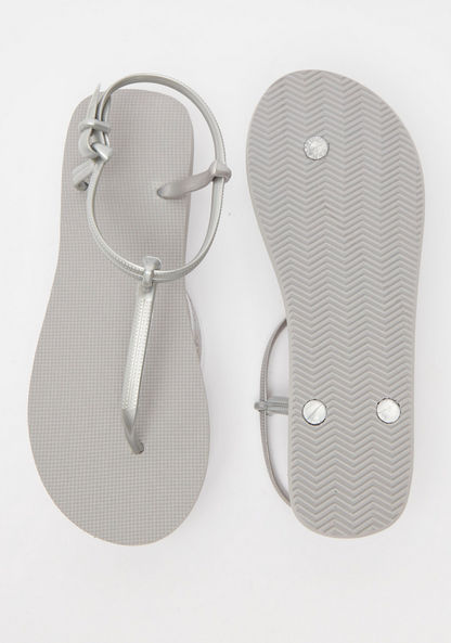 Textured Slip-On Thong Sandals-Women%27s Flip Flops & Beach Slippers-image-5