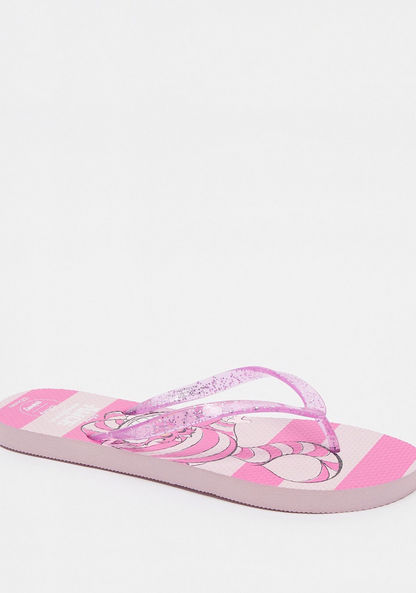Missy - Disney Cheshire Cat Print Slip-On Thong Slippers