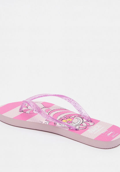 Missy - Disney Cheshire Cat Print Slip-On Thong Slippers