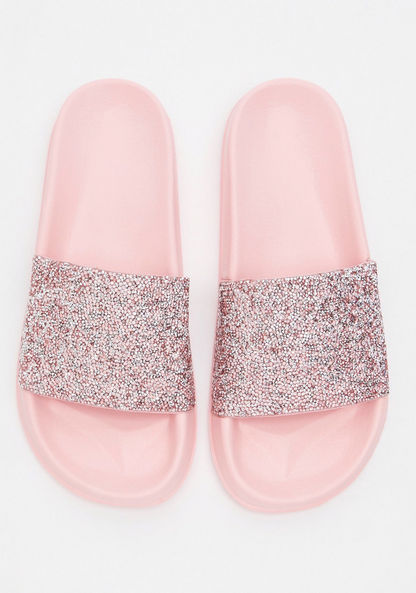 Embellished Slide Slippers-Women%27s Flip Flops & Beach Slippers-image-0