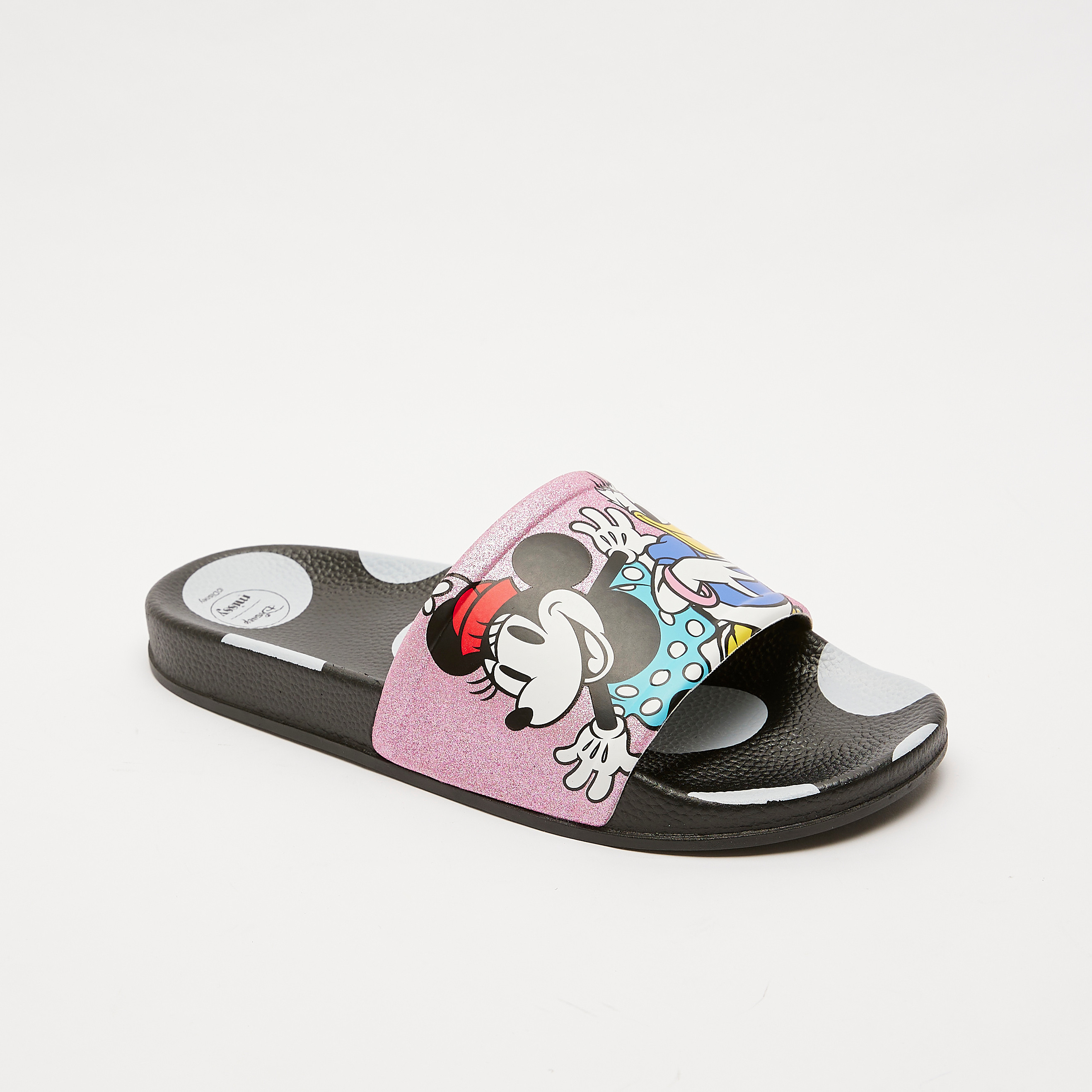 Shop Disney Minnie and Daisy Printed Slip On Slides Online