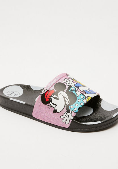 Disney Minnie and Daisy Printed Slip-On Slides-Women%27s Flip Flops & Beach Slippers-image-1
