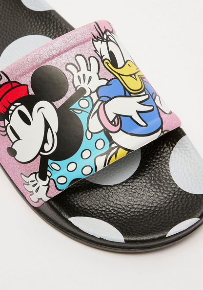 Disney Minnie and Daisy Printed Slip-On Slides-Women%27s Flip Flops & Beach Slippers-image-3