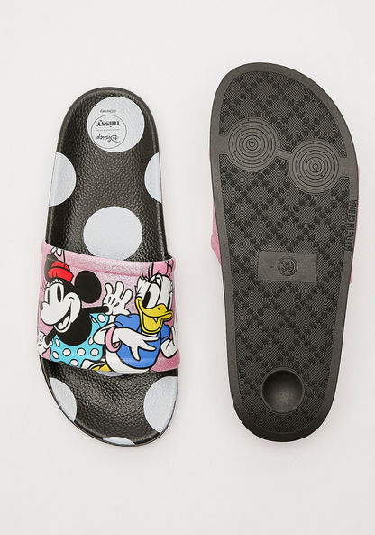 Disney Minnie and Daisy Printed Slip-On Slides-Women%27s Flip Flops & Beach Slippers-image-4