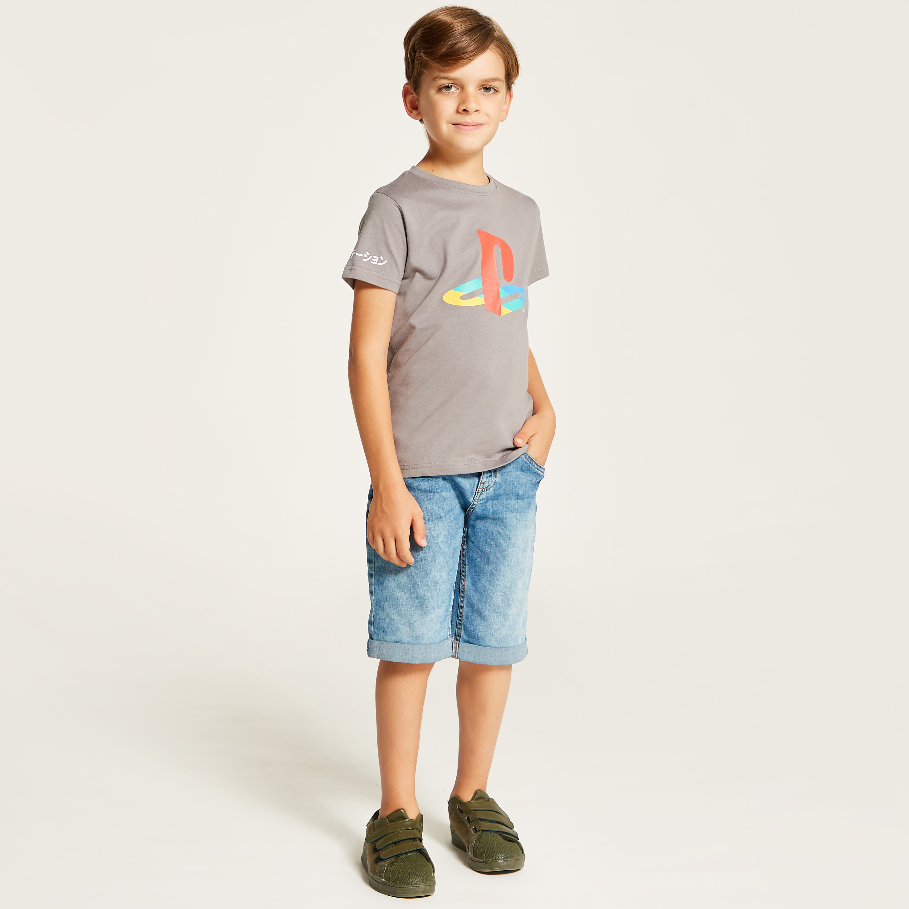 تيشيرت بياقة ضيقة وأكمام قصيرة وطبعات-boys-clothing-tshirtsandpolos-image-2