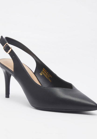 Celeste Women's Sandals with Stiletto Heels and Buckle Closure-Women%27s Heel Shoes-image-1