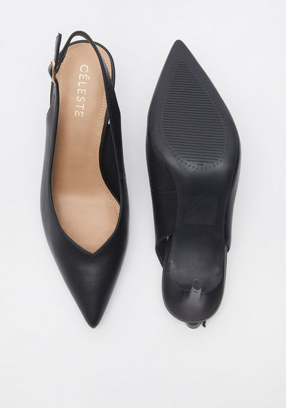 Celeste Women's Sandals with Stiletto Heels and Buckle Closure-Women%27s Heel Shoes-image-4
