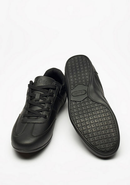 Lee Cooper Men's Solid Sneakers with Lace-Up Closure-Men%27s Sneakers-image-1