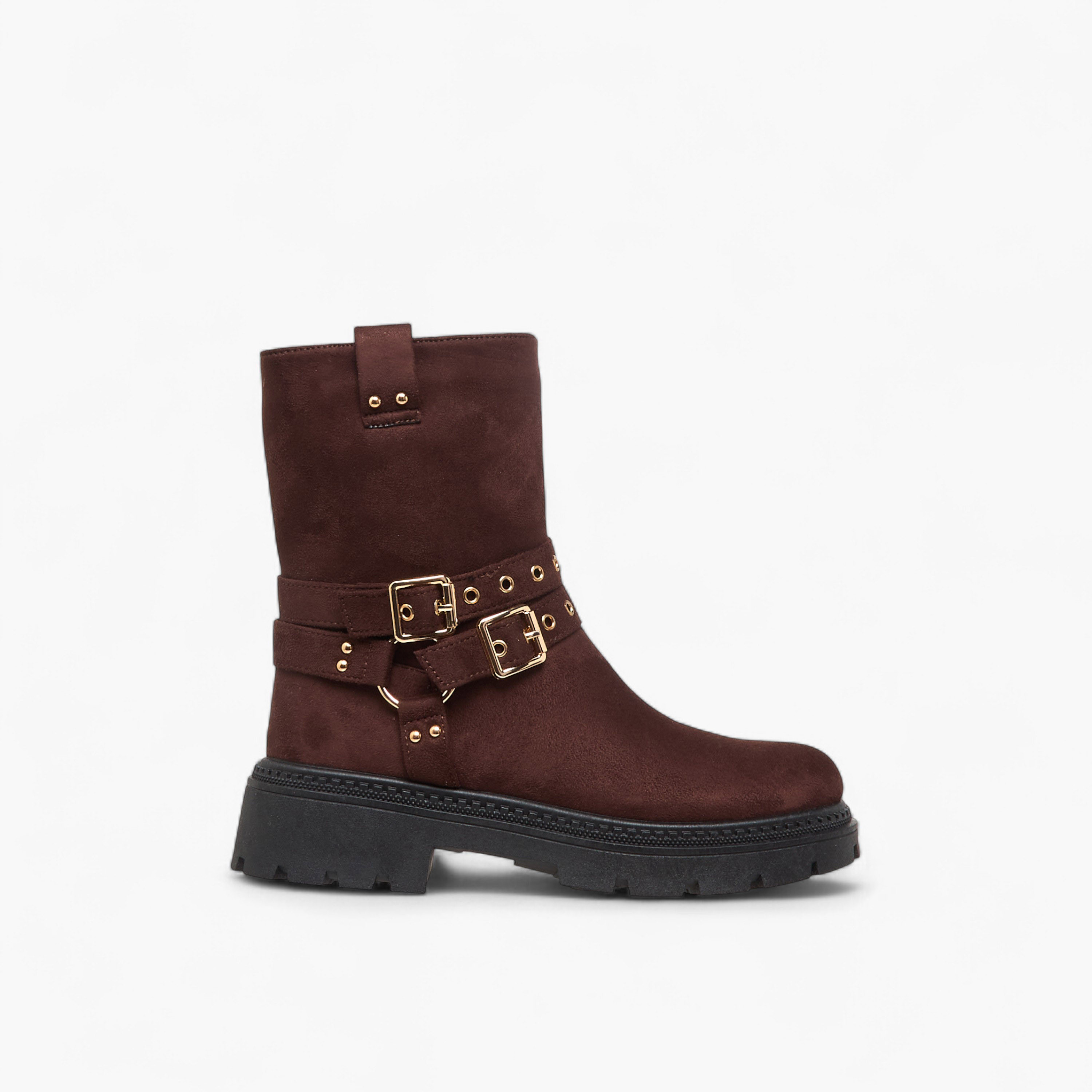 Flora Bella Women Buckle Detail Ankle Boots-women-shoes-boots-image-3