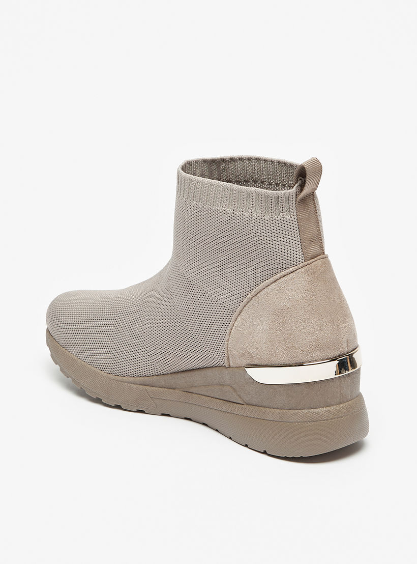 Flora Bella Textured Slip-On Ankle Boots with Pull Tabs-women-shoes-boots-image-2