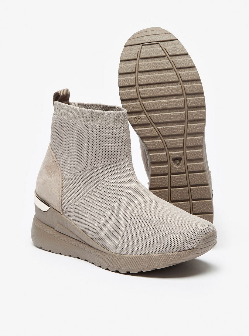 Flora Bella Textured Slip-On Ankle Boots with Pull Tabs-women-shoes-boots-image-4