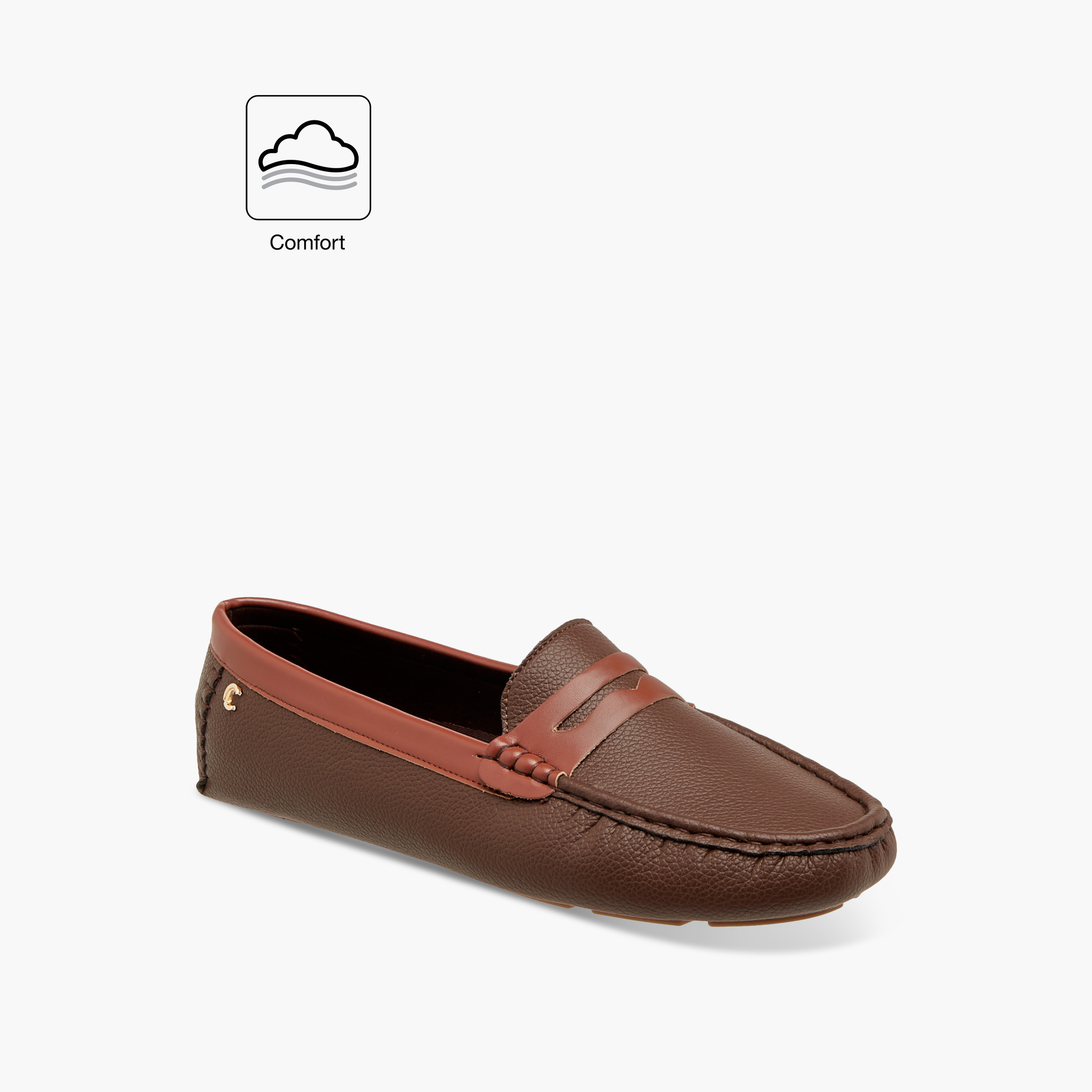 Le Confort Textured Slip-On Comfort Loafers-women-shoes-loafersandmoccasins-image-2