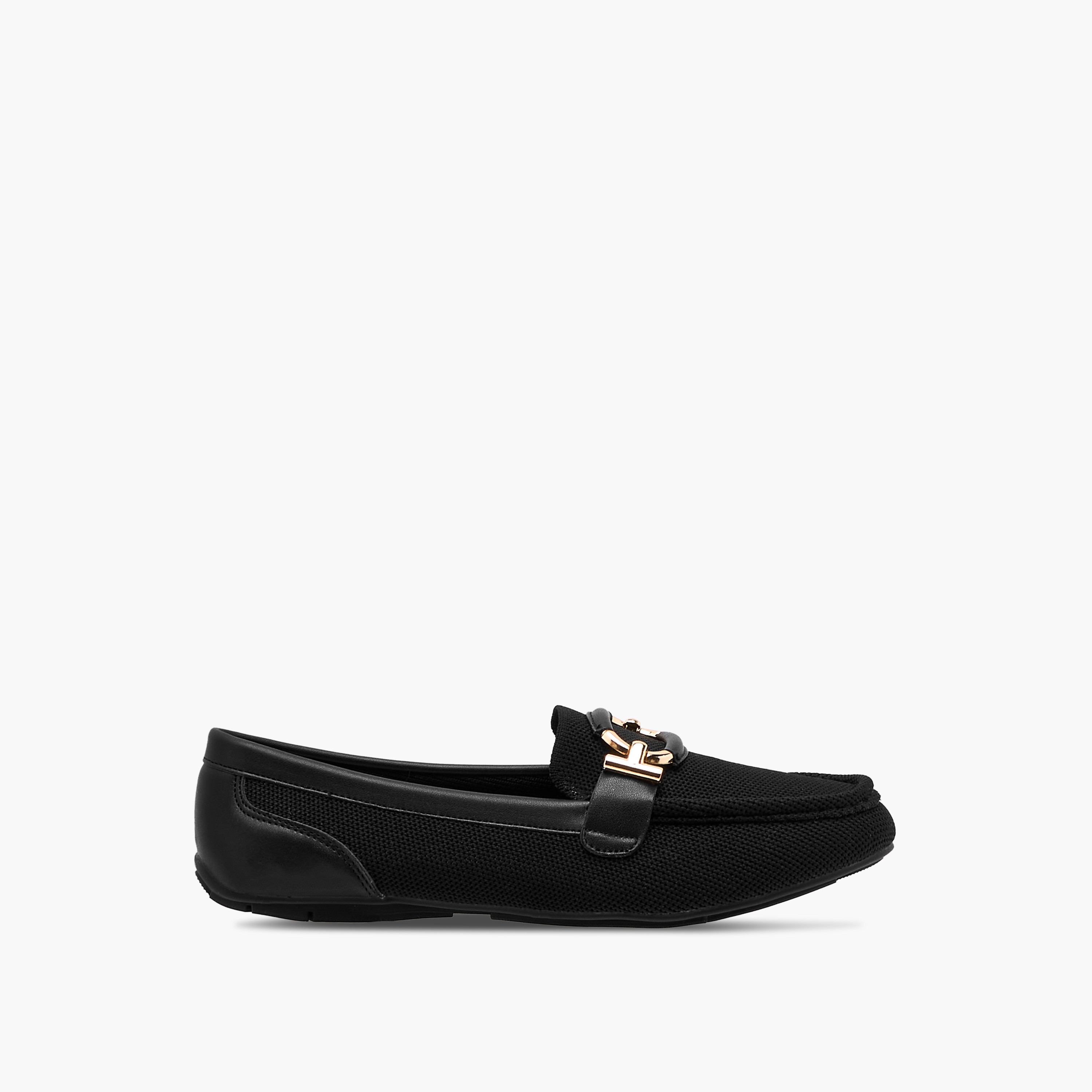 Le Confort Textured Slip-On Comfort Loafers with Metal Trim-women-shoes-flats-loafers-image-3
