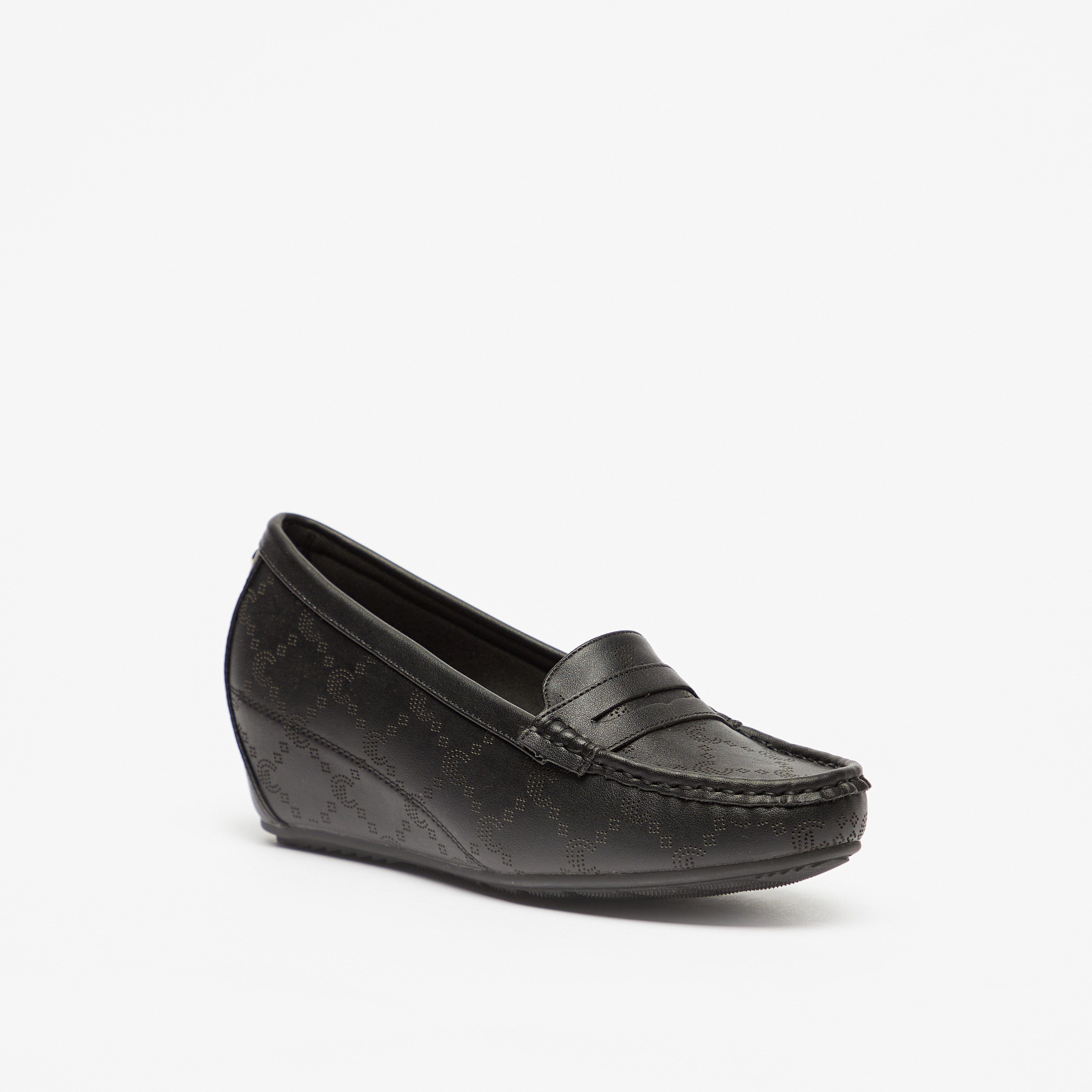 Women's black slip sales on casual shoes