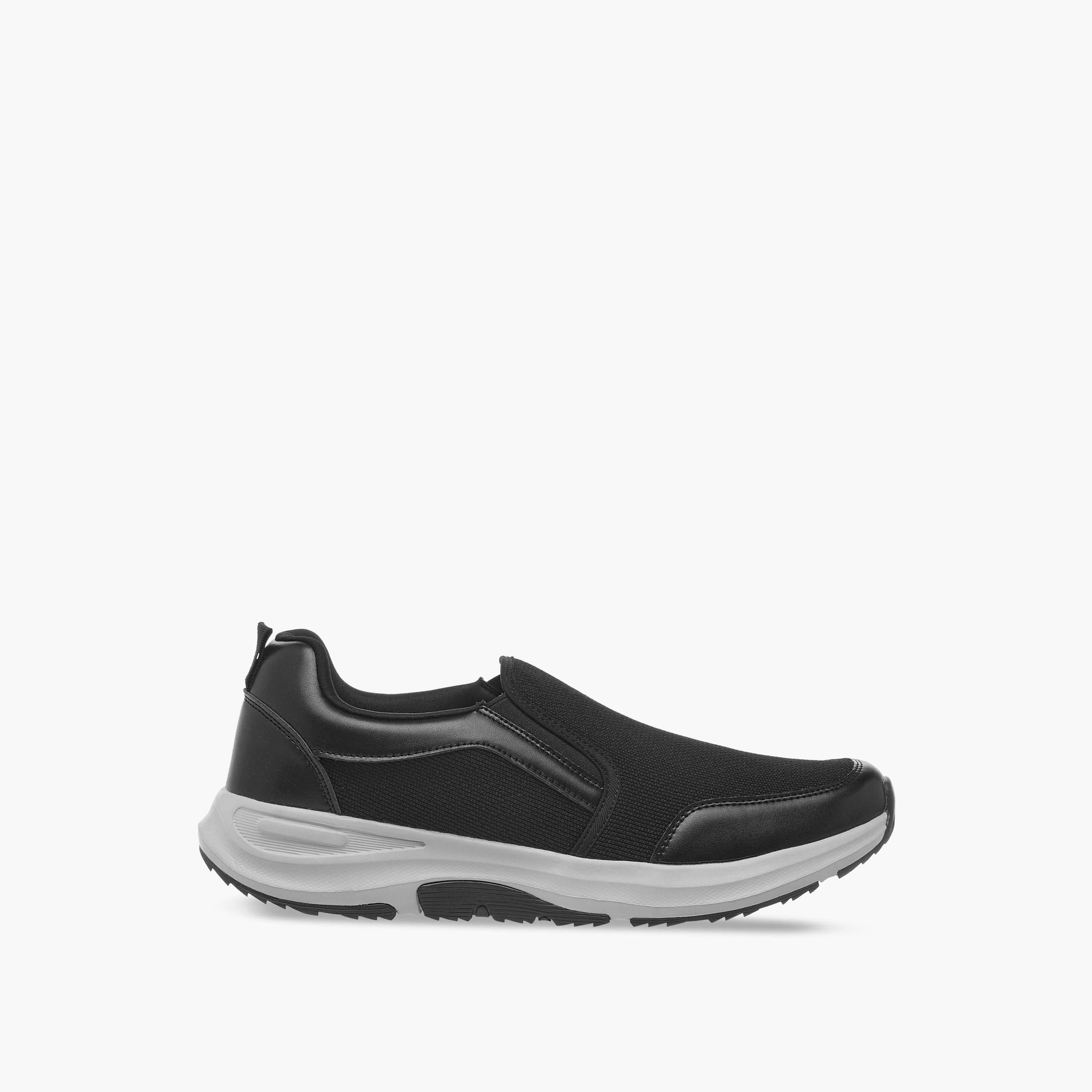 LBL by Shoexpress Panelled Slip-On Sneakers with Pull Tabs-men-shoes-sneakers-image-3