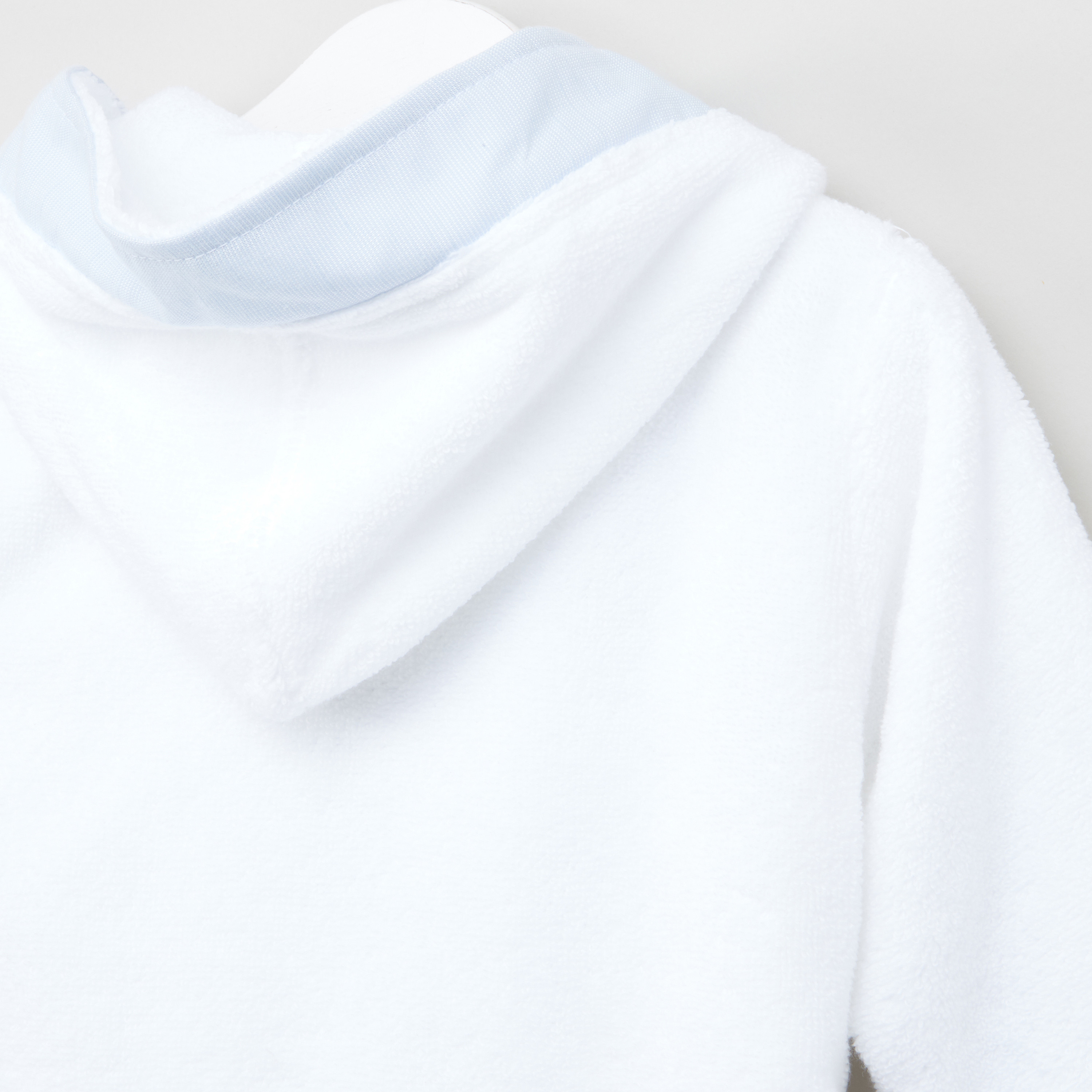Giggles Textured Bathrobe with Hood and Tie Ups-baby-bathandcare-towels-image-4