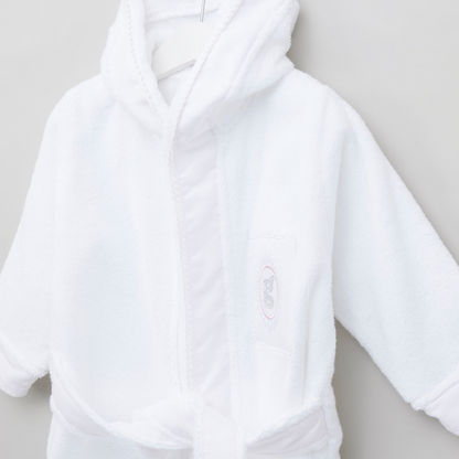 Giggles Textured Bath Robe with Long Sleeves and Tie Ups