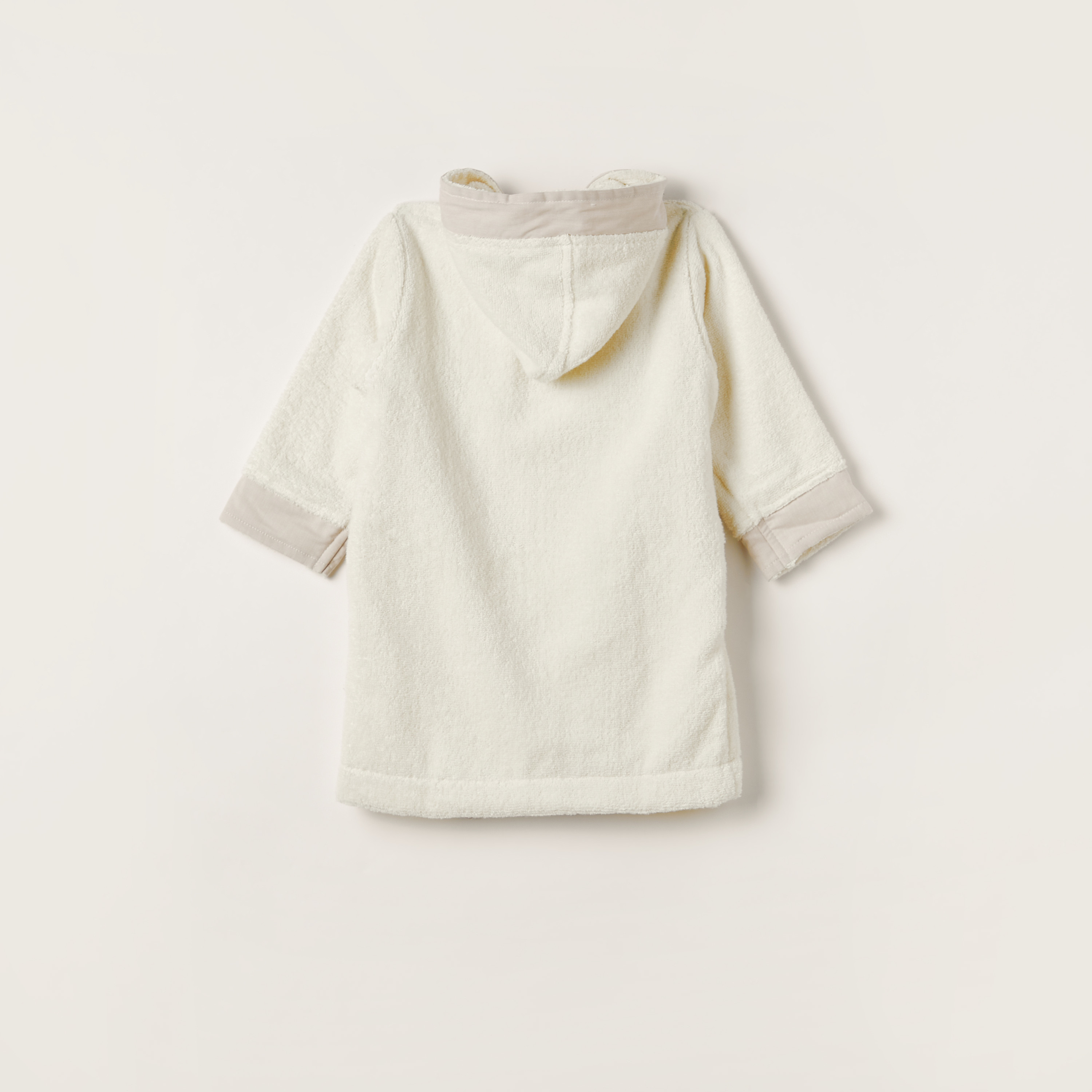 Giggles Long Sleeves Robe with Hood and Tie Up Belt-baby-bathandcare-towels-image-3