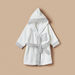 Giggles Embroidered Hooded Bathrobe with Long Sleeves - 12 months-Towels and Flannels-thumbnailMobile-0